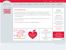 Tablet Screenshot of familienplanungszentrum.de